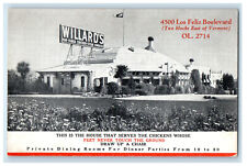 c1900s Willards Chicken Dinners Loz Feliz Boulevard Los Angeles CA PMC Postcard picture