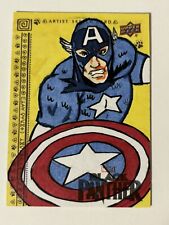2018 Upper Deck Black Panther Captain America Sketch 1/1 picture