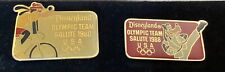 4 Pins Of Goofy Olympic Team 1988 Cycling,Martial Arts,Weightlifting, Basketball picture