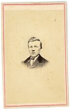 CIRCA 1880'S CDV Dashing Young Man Wearing Suite & Bow Tie C. Smith Annville, PA picture