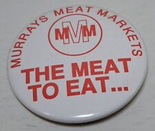 MURRAYS MEAT MARKETS PIN BADGE BUTTON LONDON BUTCHERS ADVERTISING COLLECTABLE picture