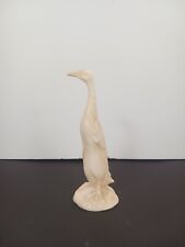 Vintage Solid Bird Figurine Repaired Carved See Pictures About 6½