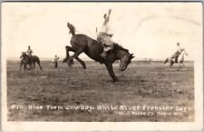 1910s White River FRONTIER DAYS South Dakota RPPC Postcard #50 / O'Neill Photo picture