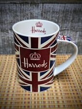 Harrods Crown Fine Bone China Coffee Tea Mug Cup EUC United Kingdom Union Jack picture