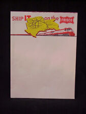 Vintage Note Pad Frisco RR Scratch Writing Pad Railroad picture