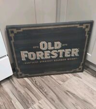 Wooden Old Forester Distilling Co Kentucky Bar Sign Advertising Beer Tavern  picture