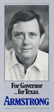 1982 Bob Armstrong for governor brochure Texas TX picture
