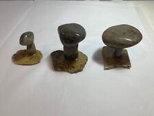 Petoskey Stone Polished Mushroom Set Of 3 picture