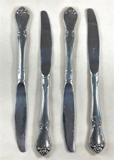 4 Oneida Ltd  Rogers Arbor/True Rose Stainless Steel Hollow Knives Silverware B picture