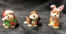 Vintage Hallmark All 3 '85/'86 Sebastion Dog Merry Miniatures RARE  picture