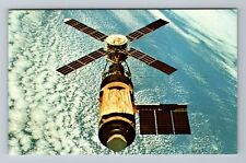Cape Canaveral FL-Florida, Overhead View of Space Station, Vintage Postcard picture
