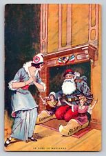 c1914 WWI Santa Claus French Army Soldier Patriotic Marianne Christmas P356 picture