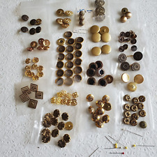 Vintage Lot of 100+ Fancy Collectible Buttons Metal, Plastic UNIQUE picture
