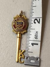 VINTAGE YELLOW GOLD FILLED KEY TO THE CITY PENDANT KANSAS CITY picture