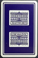 Chatsworth House England Reversible Vintage Single Swap Playing Card 2 Hearts picture