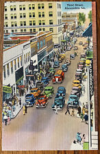 Vintage 1940s Third St, Alexandria, LA Postcard picture