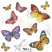(762) TWO Individual Paper Luncheon Decoupage Napkins - BUTTERFLIES, BUTTERFLY picture