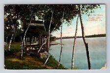 Scranton PA- Pennsylvania, Along The Shore Moosic Lake, Vintage c1909 Postcard picture