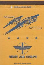 VINTAGE MATCHBOOK COVER. ARMY AIR CORPS. picture