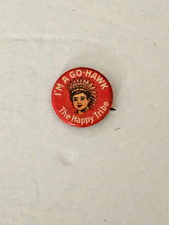 Emilie Blackmore Stapp Vtg 1914 I'm A Go Hawk The Happy Tribe Indian Graphic Pin picture