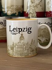 2009 STARBUCKS Coffee Mug LEIPZIG Icon 16 oz MIC, Discontinued NWT GERMANY 🇩🇪 picture