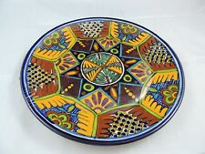 Talavera Mexican Pottery Plate Charger signed Venegas 12