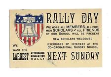 LIBERTY BELL On Beautiful Vintage 1907 Patriotic RALLY DAY Postcard picture