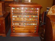 Antique 10 drawer walnut Eureka spool thread case-----15845 picture