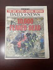 New York Daily News 9/13/2001 10000 Feared Dead picture