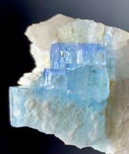 317 Ct Aquamarine Crystal Specimen Combine With Quartz From Skardu Pakistan picture