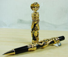 Jinhao Snake Rollerball Pen , Luxury Golden Cobra 3D Pattern Collection Gift Pen picture