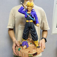 50cm Dragon ball Z Super Saiyan Future Warrior Trunks Figure Model Statue 2 head picture