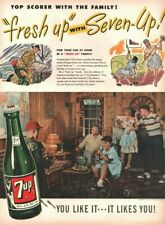 1947 Seven-Up 7up Family Soft Drink Soda - Vintage Advertisement picture