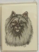 Keeshond , The Art of Dogs Notecard Collection, 5 Cards & Envelopes, U.S.A. picture