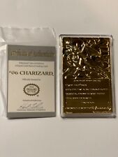 Pokemon CHARIZARD 23k Gold Plated trading card Rare Comes with COA NINTENDO picture
