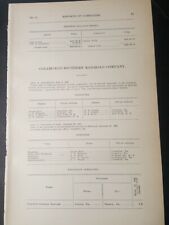 1901 train document Clearfield & Southern Railroad Porters Faunce Pennsylvania  picture