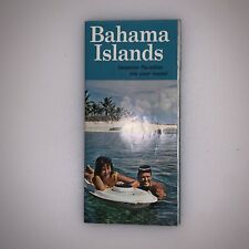 Bahama Islands Travel Brochure Map Vintage 1966 Nassau Grand Bahama Abaco Cays picture