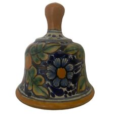 Talevera Tradional Mexican Earthernware Bell Signed picture