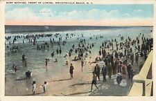 Surf Bathing front of Lumina Wrightsville Beach North Carolina NC c1920 Postcard picture