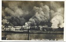 14/9/1922 GREECE TURKEY AEGEAN SMYRNA FIRE CATASTROPHE REAL PHOTOCARD COVER picture