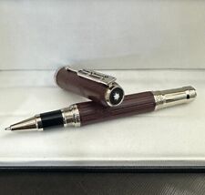 Luxury Great Writers Hugo Series Wine Red+Silver Color Rollerball Pen No Box picture