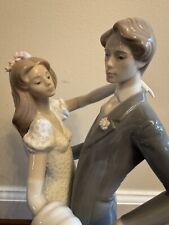 1990 LLADRO Vintage “I Love You Truly” Dancing Bride & Groom Figurine #01528 picture