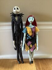 Jack and Sally Dolls Nightmare Before Christmas Disney Store 9 3/4