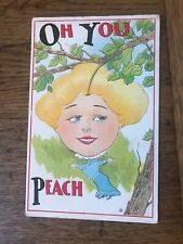 Oh You Peach Lady Postcard picture