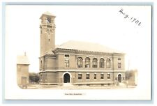 1906 Town Hall Building Brookfield Massachusetts MA RPPC Photo Postcard picture