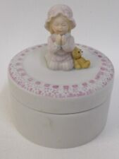 Holly Hobbie Porcelain Trinket Box - Little Girl Praying picture
