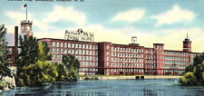 1940s NASHUA NEW HAMPSHIRE NASHUA MANUFACTURING CO BLANKETS LINEN POSTCARD P602 picture
