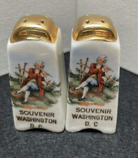Vintage Souvenir  Washington DC Salt And Pepper Shakers Martha and George picture