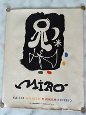 Vintage poster Miro, Kaiser Wilhelm Museum Krefeld, 1954 - 50.5 x 40 cm picture