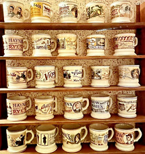 25 Vintage 1982 Franklin Porcelain The Antique Miniature Shaving Mug Collection. picture